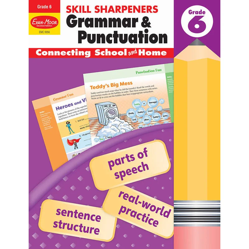 

Skill Sharpeners Grammar And Punctuation Grade 6 EvanMoor EvanMoor 9781629388748 Book
