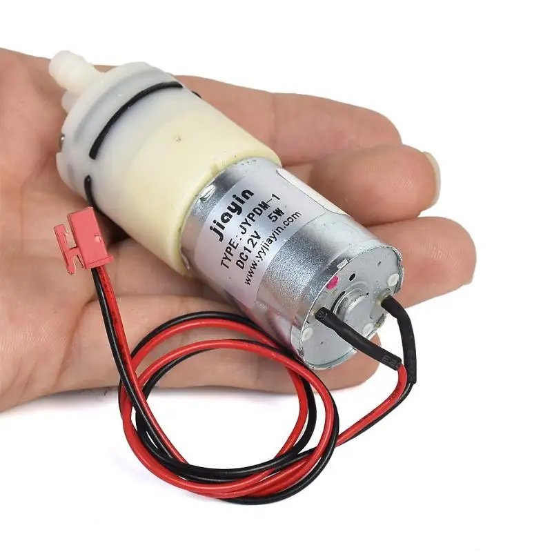 12V 370 Mini Diaphragm Water Pump Stable Performance for DIY Dispenser  Tea Table Indoor Garden Circulation