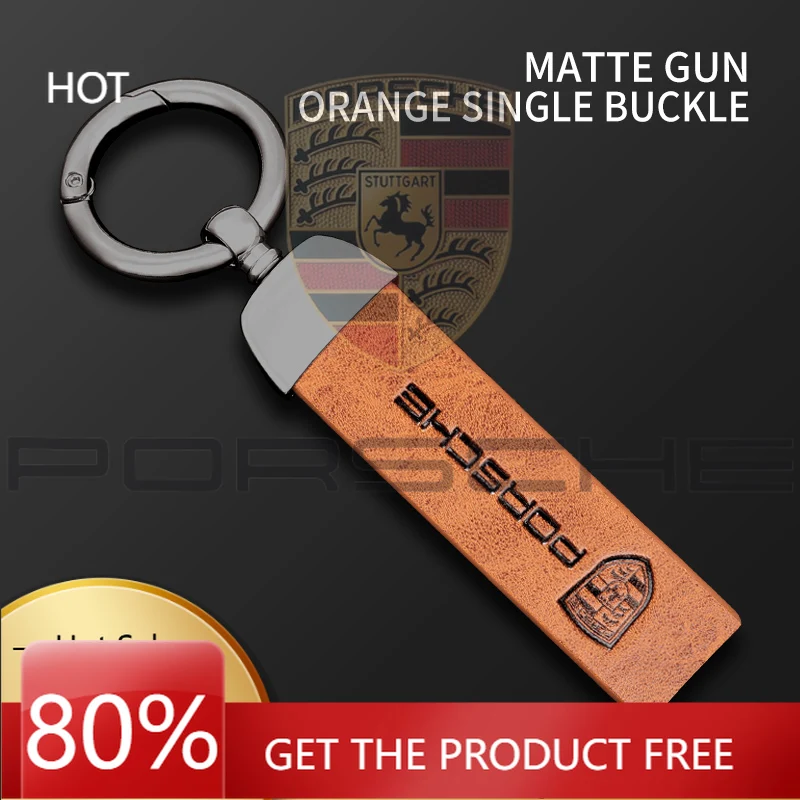 

Porsche Car Sticker Metal Car Badge Key Chain Pendant Decorative Keyring Gift For Porsche Cayenne Panamera Macan 911 Taycan Boxs
