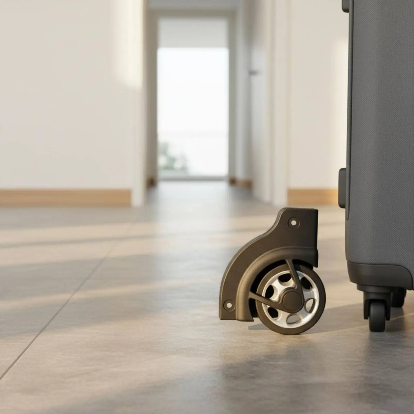 School Bag Trolley Wheel Shock Absorbing Rolling Backpack Wheel Assembly Stair Climbing for Students