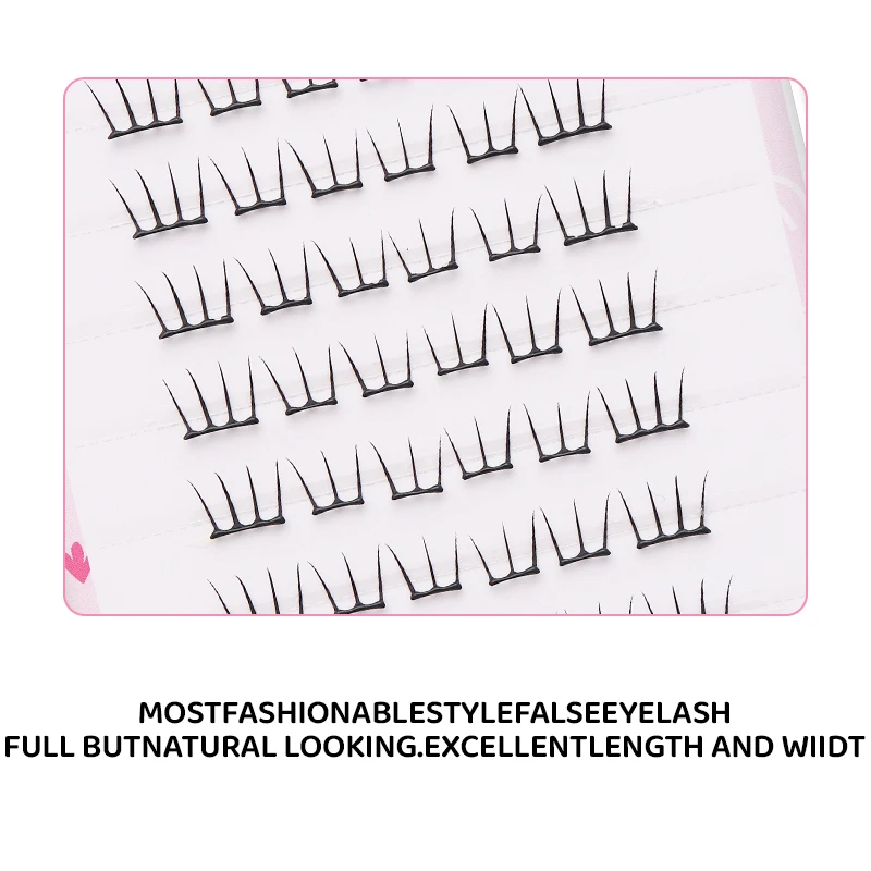 DINGSEN 10 Reihen Idol Lashes Selbstklebende Wimpern Natürliche Lange Anime Kleberfreie Cluster-Wimpern Make-up Korea Wimpern – Detail 5