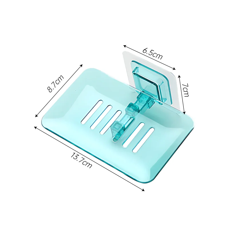 Soap Box Creative Draining Soap Holder No Drilling Soap Box Suction Cup Wall-mounted Soap Holder Soap Tray Bathroom Accessories