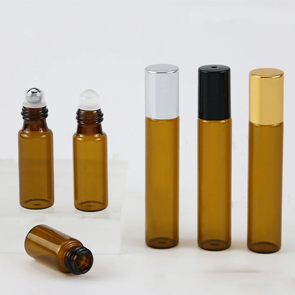 

20 Pcs Refillable Perfume Bottles Empty Roller Balls for Essential Oils Glass Scent