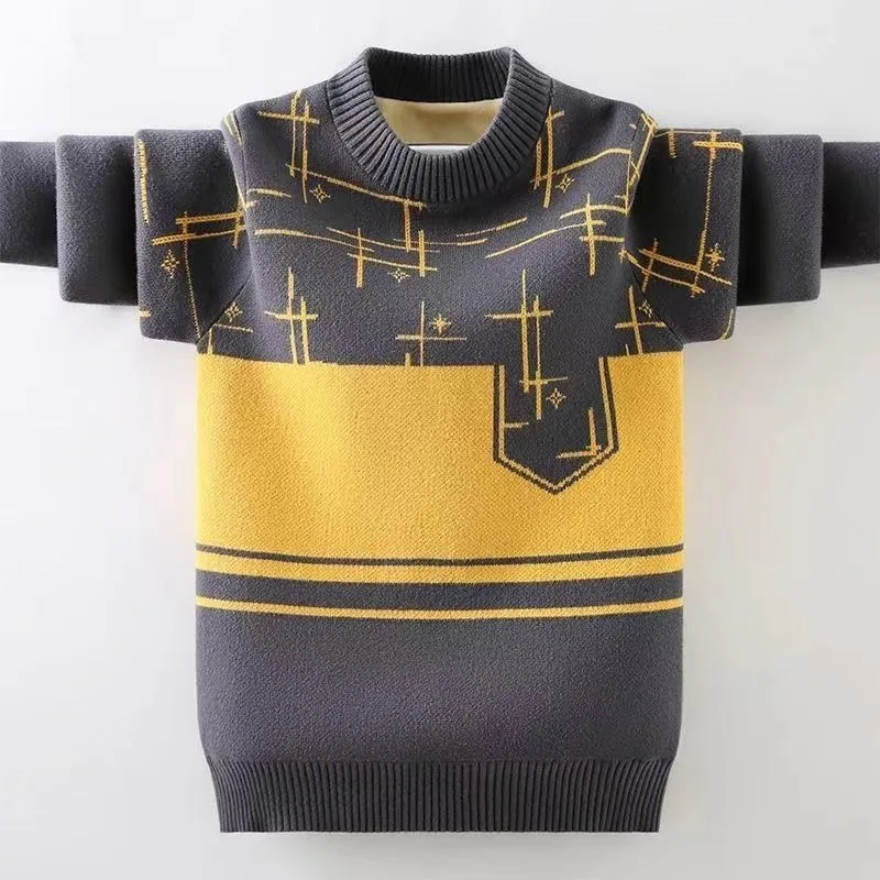 

2025 зимний модный утепленный термосвитер для мальчиков, теплое зимнее пальто для подростков и твитов, молодежная модная верхняя одежда