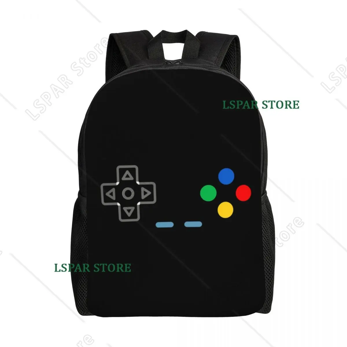 Custom 3D Print I Am Always In Control Backpacks Video Game Gaming Controller College School Bags Bookbag Fits 15 Inch Laptop