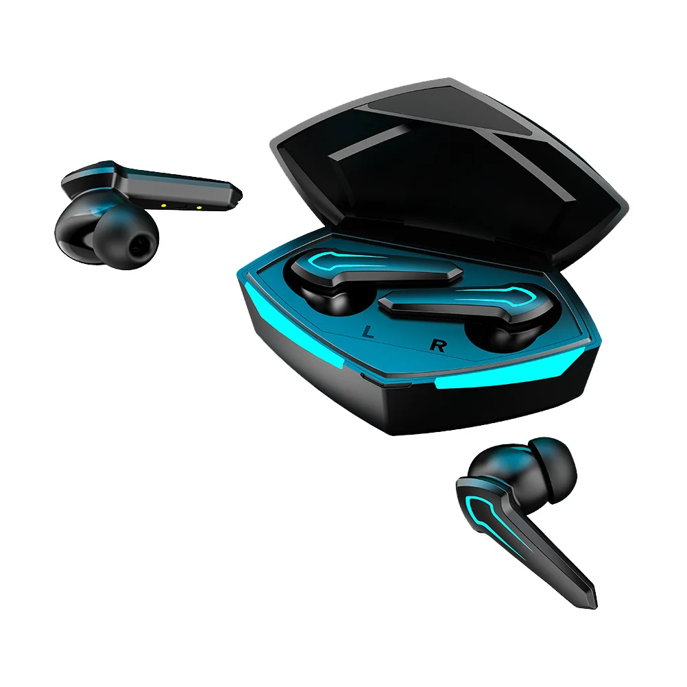 مجموعة واحدة من سماعات الأذن اللاسلكية باللون الأسود الممتاز لتقليل الضوضاء للرياضة في الهواء الطلق للاستخدام الداخلي ستيريو محمول #5