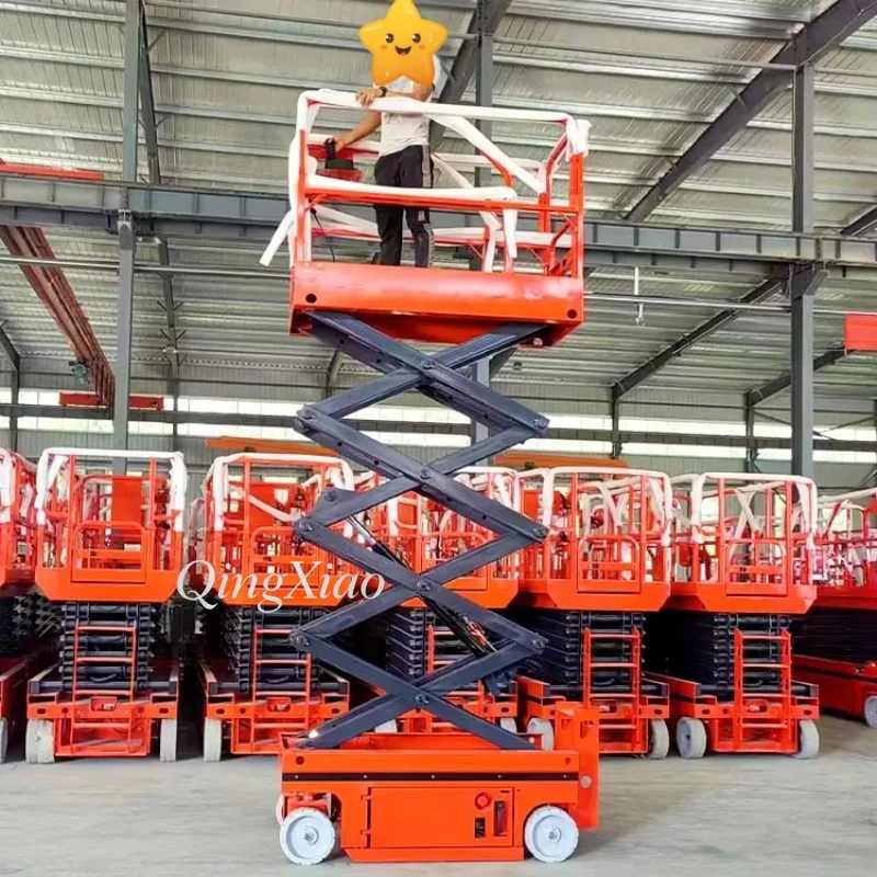 FOB Price Aerial Work Platform Self Propelled Crawler Hydraulic Scissor Lifting Table Track Type Construction Maintenance Using view 2