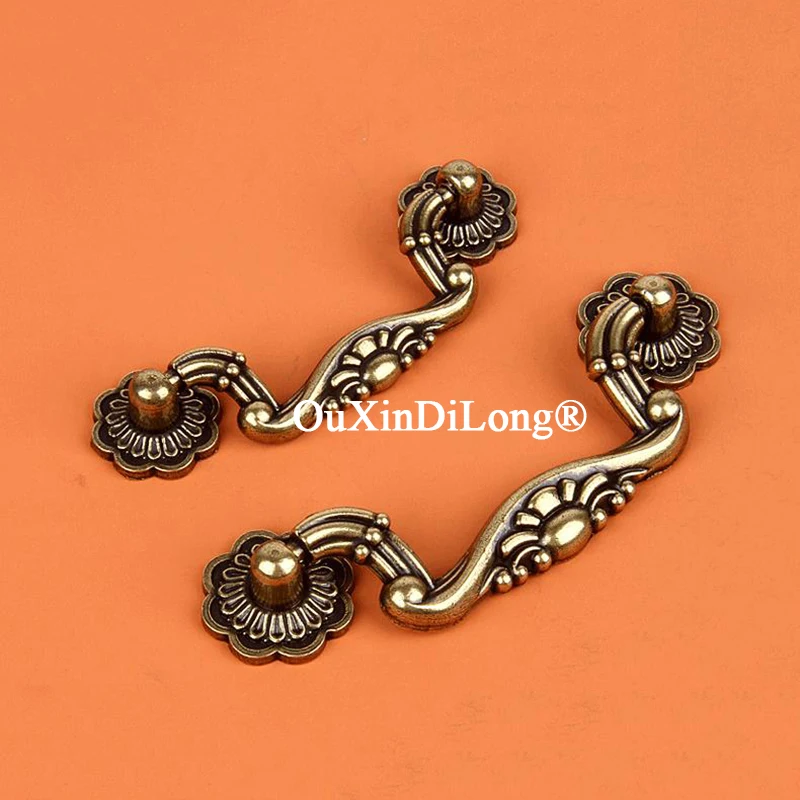 

Vintage 10PCS Zinc Alloy European Antique Furniture Handles Drawer Pulls Cupboard Wardrobe Kitchen Shoe TV Cabinet Pulls Knobs