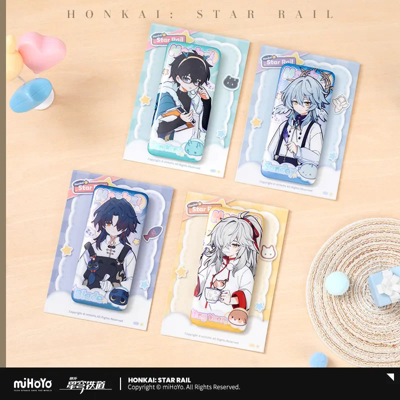 [Genuine] miHoYo Game Honkai Star Rail Male Dormitory Series Tinplate Badge Jing Yuan Dan Heng Blade Sunday Brooch Xmas Gifts