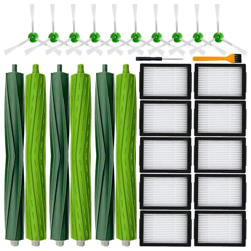 

A50Q-Replacement Filters& Brushes For Irobot Roomba I7 I7+ I3 I3+ I4 I4+ I6 I6+ I8 I8+ E5 E6 E7& J7 J7+ Vacuum Cleaners