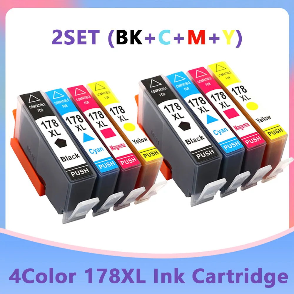 Compatible Ink Cartridge For HP 178 178XL For HP B109 B110 B210 C309 C310 C410 D5463 D5460 D5468 printers For HP178 XL 178XL