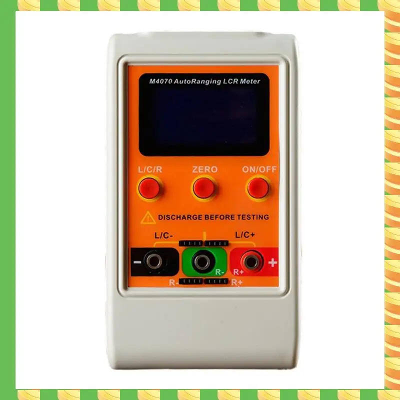 

AB53 LCD Rechargeable Digital LCR Bridge Meter Plastic Capacitance Inductance Meter Range100h 100MF 20MR ( With SMD Clip)