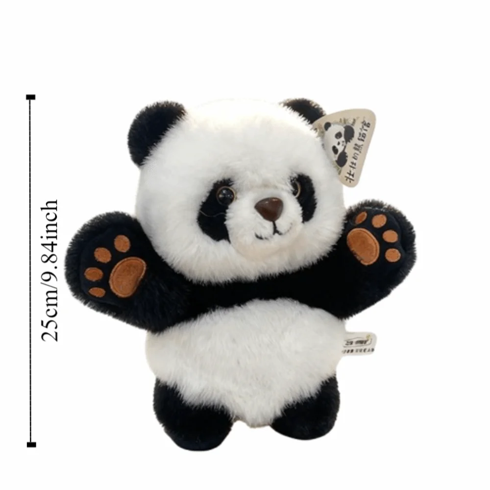 Knuffel Storytelling Panda Pluche handpop Zachte sjaal Panda Pluche nekkussen Simulatie Handschoenen Panda Pluche hoed Nieuwjaar