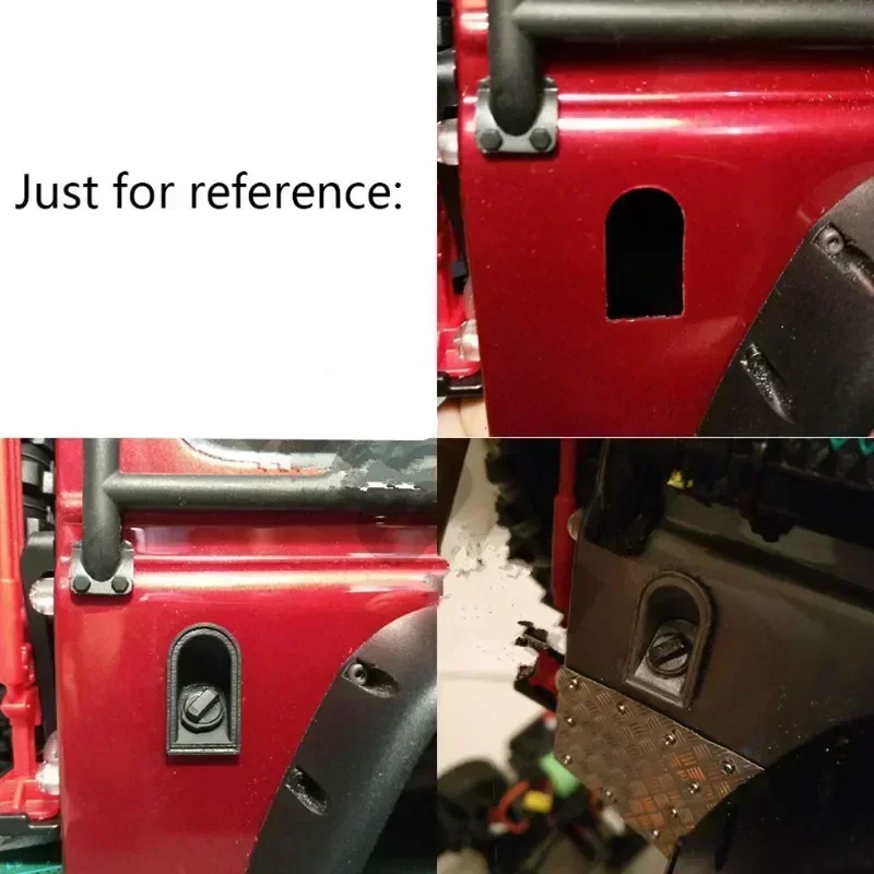 Plastikowa czarna osłona korka zbiornika paliwa do samochodu 1/10 RC Crawler TRX4 TRX-4 Część ulepszająca