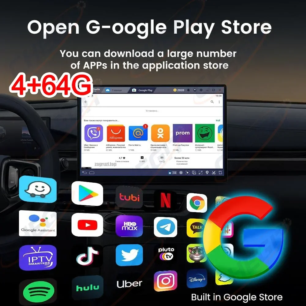 Android14 Smart AI Box 4G+64G/2G+16G Wireless CarPlay Android Auto TV Box For Youtube Netflix For VW Nissan Toyota Hyundai Ford