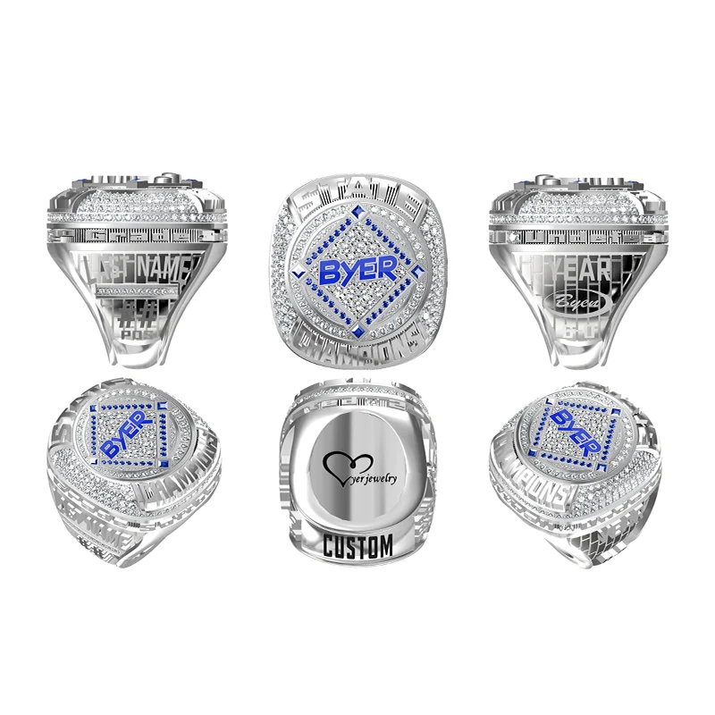 Customized sports event champion ring, personalized words, customized name and number, fashionable ring gift