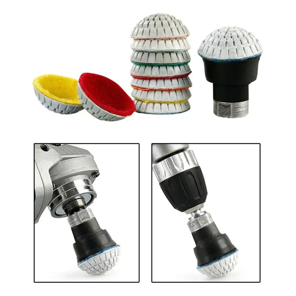 Bowl Shaped Diamond Wet Polishing Pad Wet Dry Polishing Curved Surface Grinding Curved Polishing Pad Stone Polishing Pad