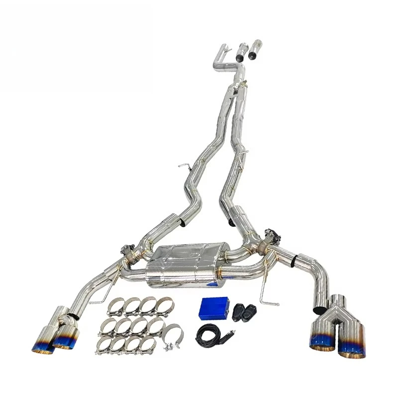 Stainless Steel Catback Muffler Exhaust System for 2018+  X3X4 M40i Valved Sport G01G02  3.0l I6 Exhaust Equal Length
