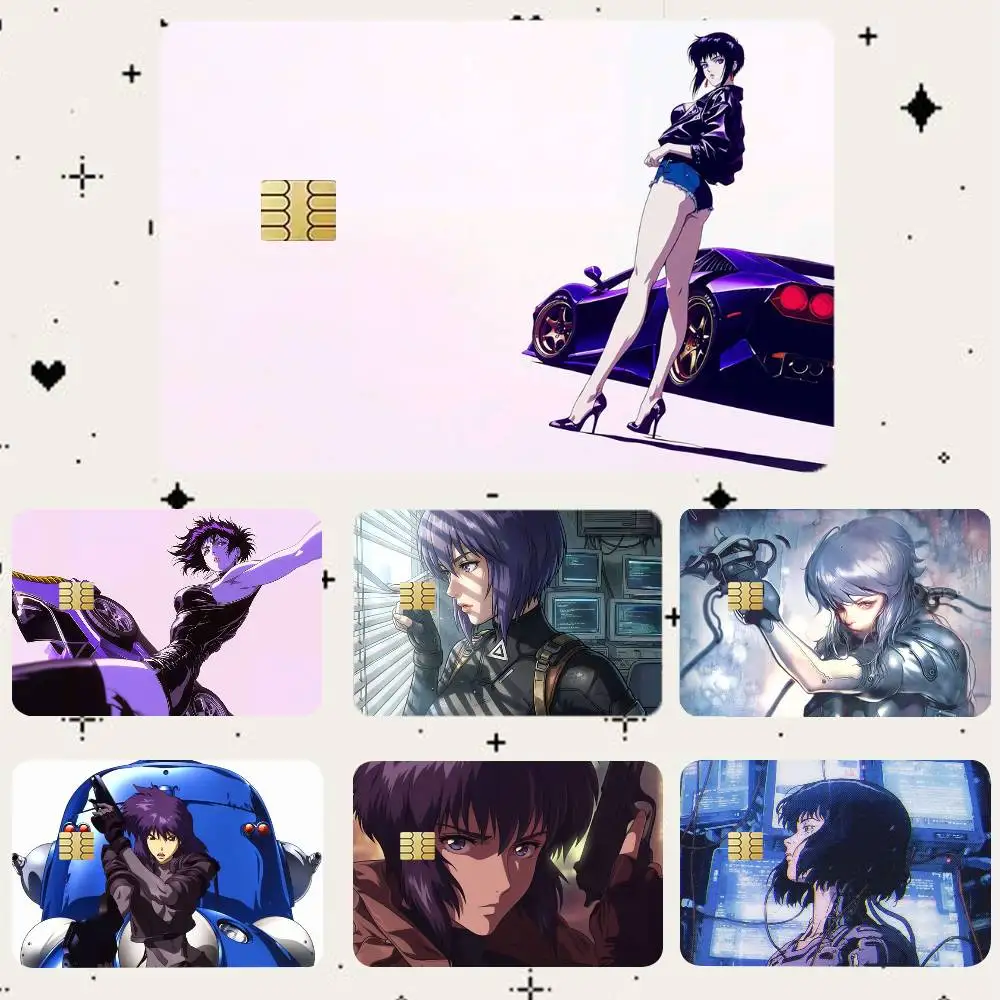 

G-Ghost in the Shell HD Waterproof Card Skins Protective Stickers for Credit Bank Game Cards