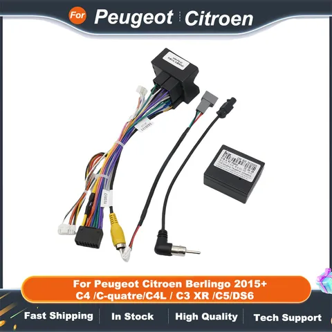 Raise PSA-RZ-65 Canbus Box 16-контактный автомобильный стерео жгут Android для Peugeot Citroen Berlingo 2015+ C4/C-quatre/C4L/C3 XR/C5/DS6
