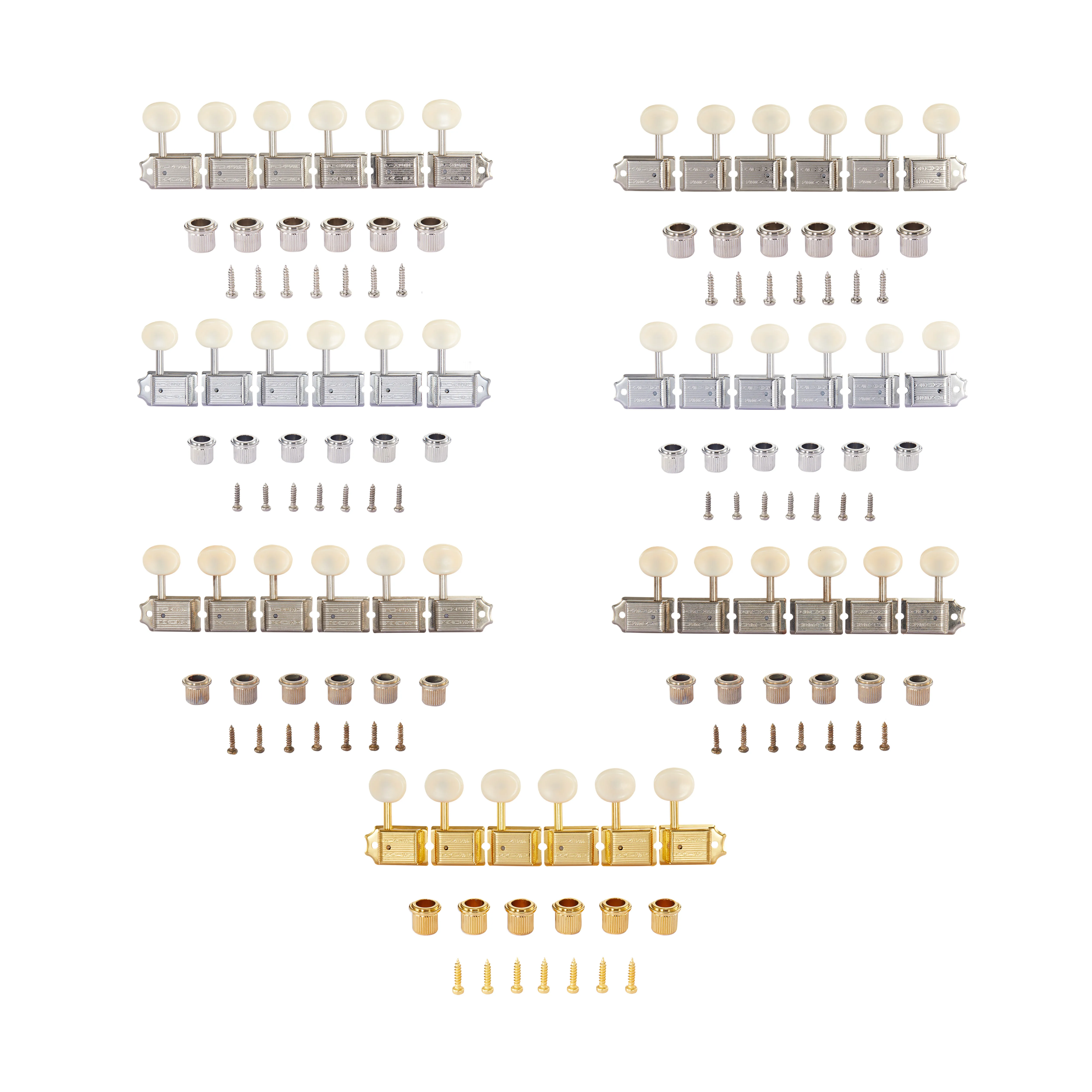آلات ضبط المستقبلون الكلاسيكية النقية التي يتم ارتداؤها على الطريق من KAISH أوتاد مفاتيح مع عمود منفصل لحاجز Strat/Tele/Jaguar #1