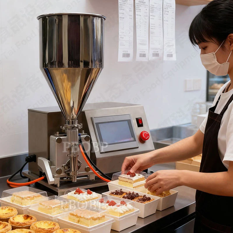 PBOBP Multifunctional Commercial Chocolate Bread Care Syringe, Cream Puff Filling Machine, Donut Cup Cake Jam Filling Machine