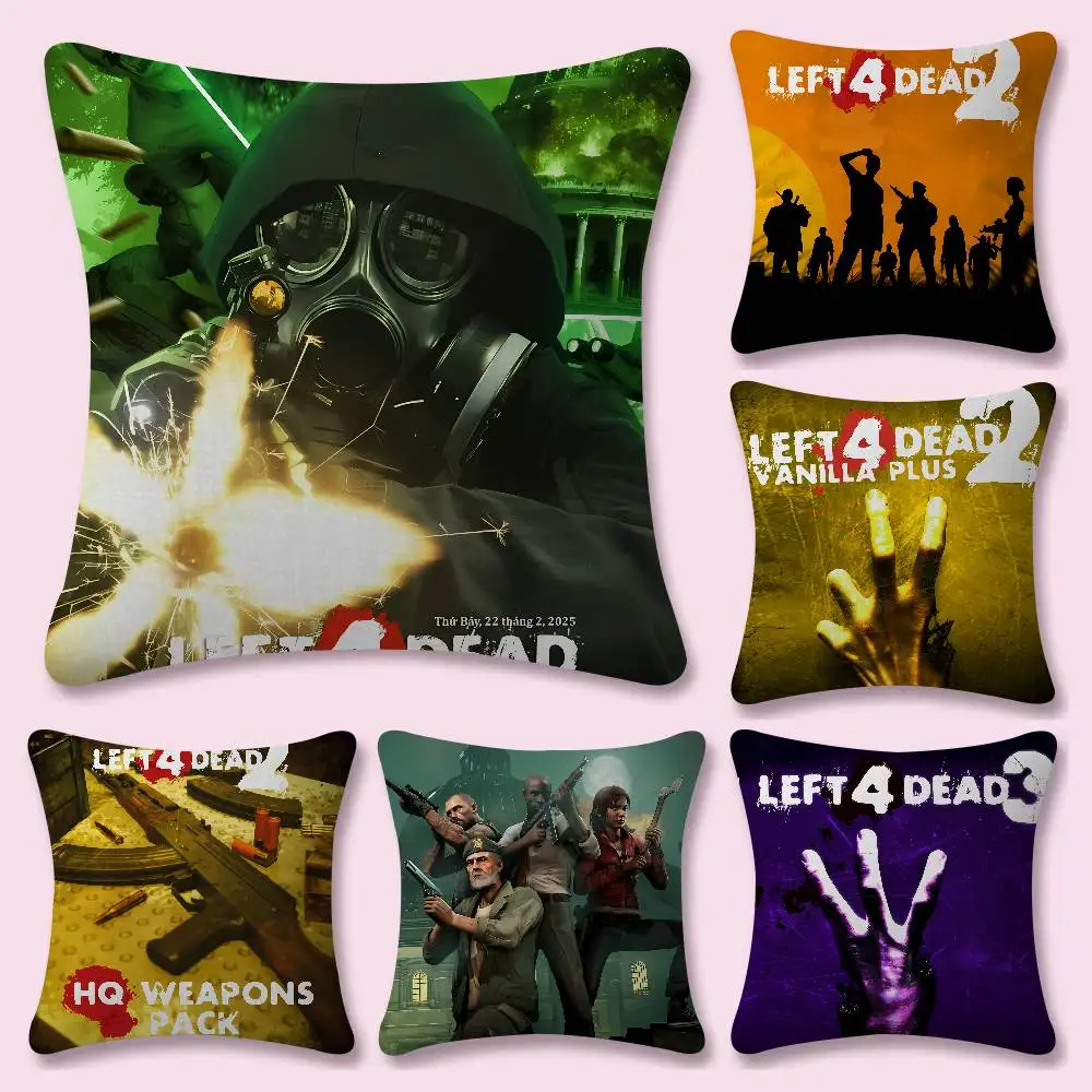 Fear Games L-Left 4 Dead 1 2 3 Pillow Dust Cover Bedroom Kids Party Decoration Pillowcase Birthday Children Gift