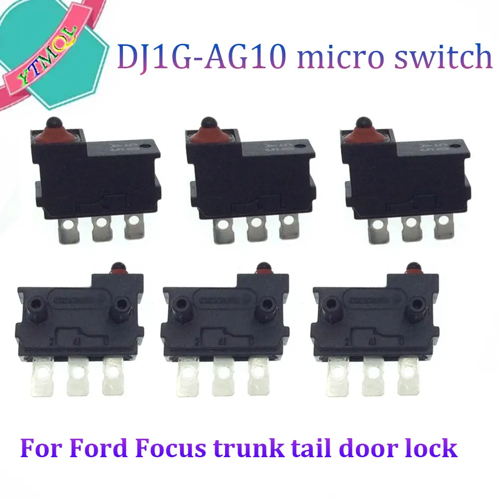 1-10Pcs for Ford Focus trunk tail door lock micro switch vertical small limit switch DJ1G-AG10