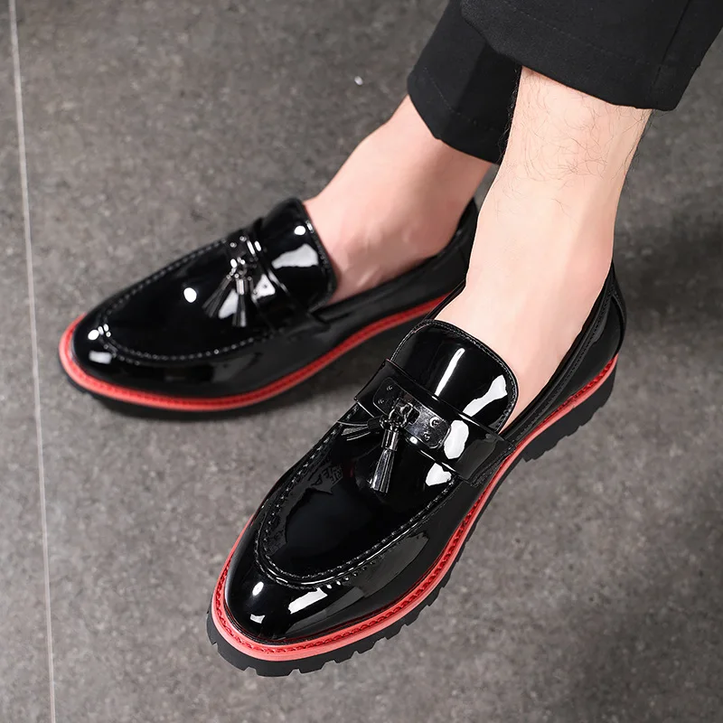 

Leather Men Casual Shoes 2025 New Classic Business Mens Dress Shoes Breathable Handmade Shoes Thick Sole Fashion Formal Shoes