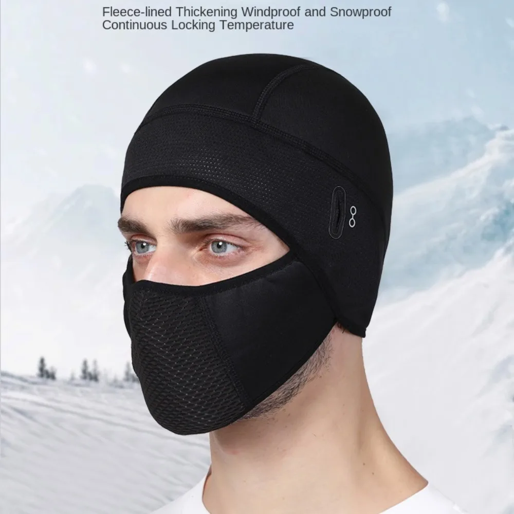 جديد الصوف قبعة الدراجات أسود رمادي يندبروف ركوب قبعة الحرارية تشغيل التزلج قبعة الرياضة في الهواء الطلق