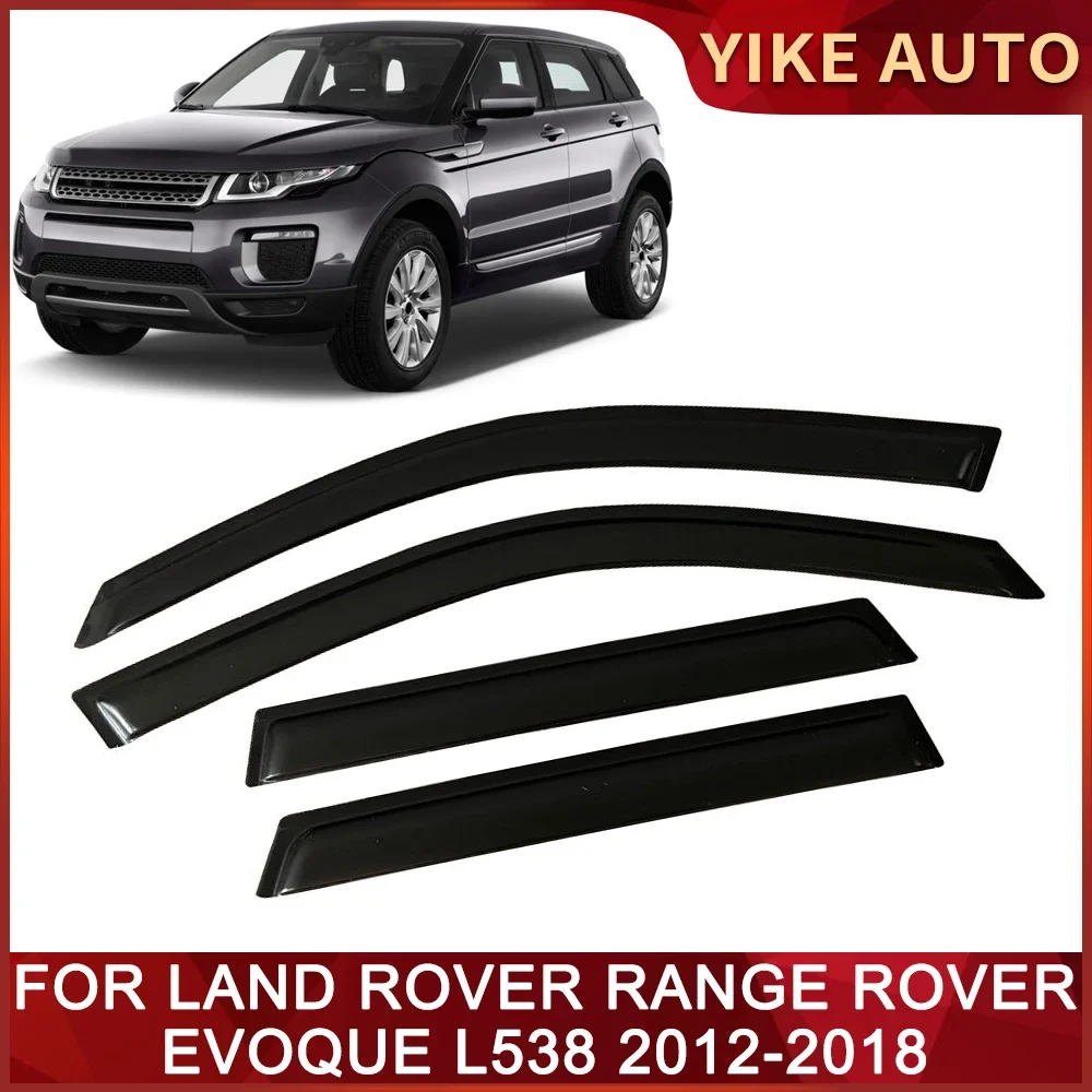 Window Visor for LAND ROVER RANGE ROVER Evoque L538 2012-2018 Door Visor Wind Sun Rain Guards Side Window Wind Deflectors