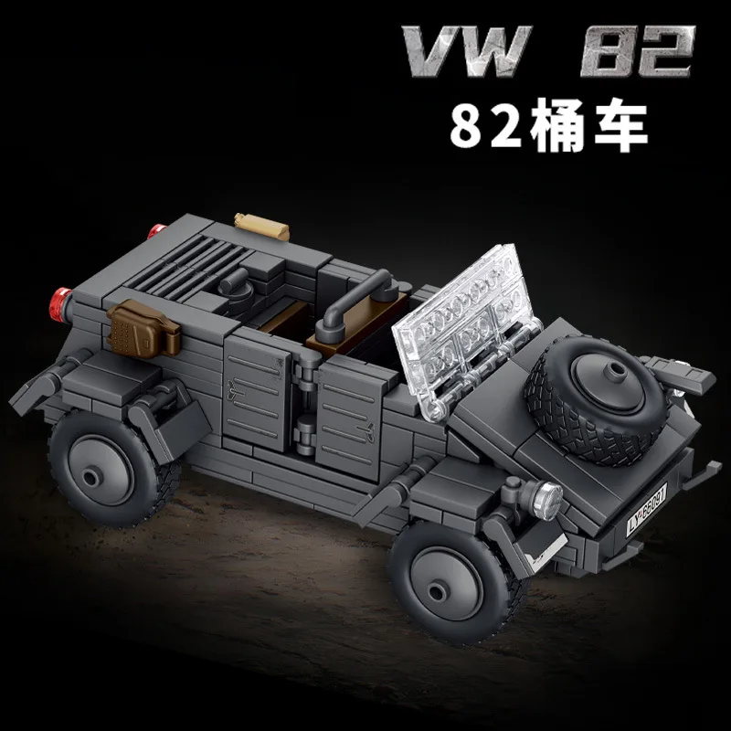

Military Tanks Series Building Blocks Toy Set VW82 Vehicle Tiger Main Battle Tank Motorcycle Bricks Toys for Children Boys Gifts