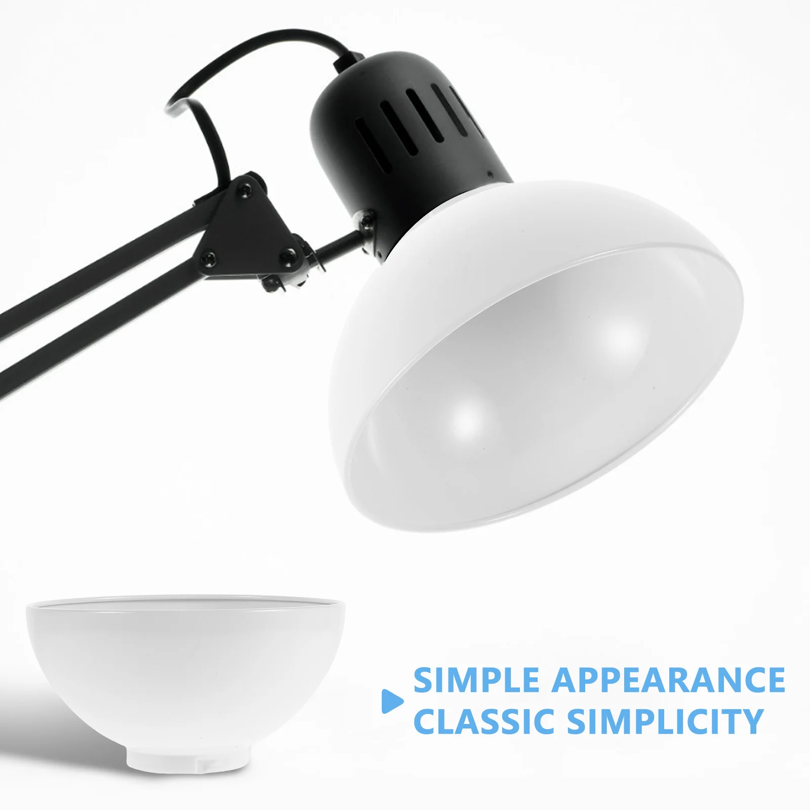 

Folding Lampshade: Metal Industrial Style Table Light Cover For Home Office Replacement Shade, Vintage Bulb Guard, Modern