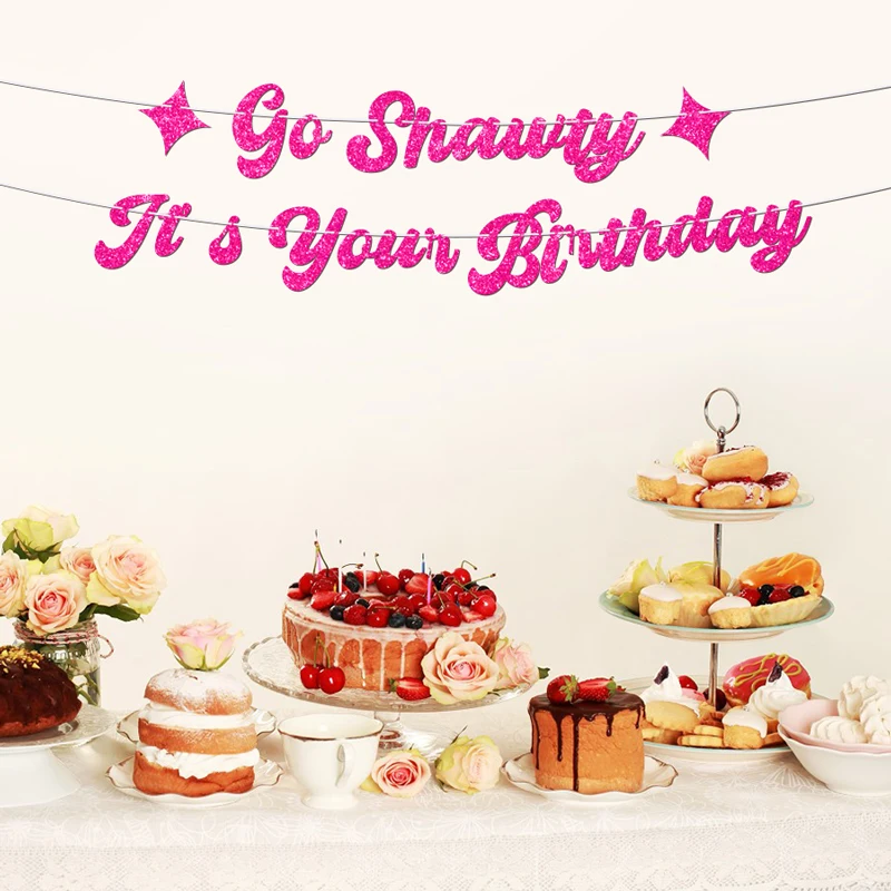 YOMDID Geburtstags-Banner, glitzernd, „It's Your Birthday Party“-Banner, Hip-Hop-Mottoparty-Dekoration, lustige Foto-Requisite, hängende Ornamente – Detail 11