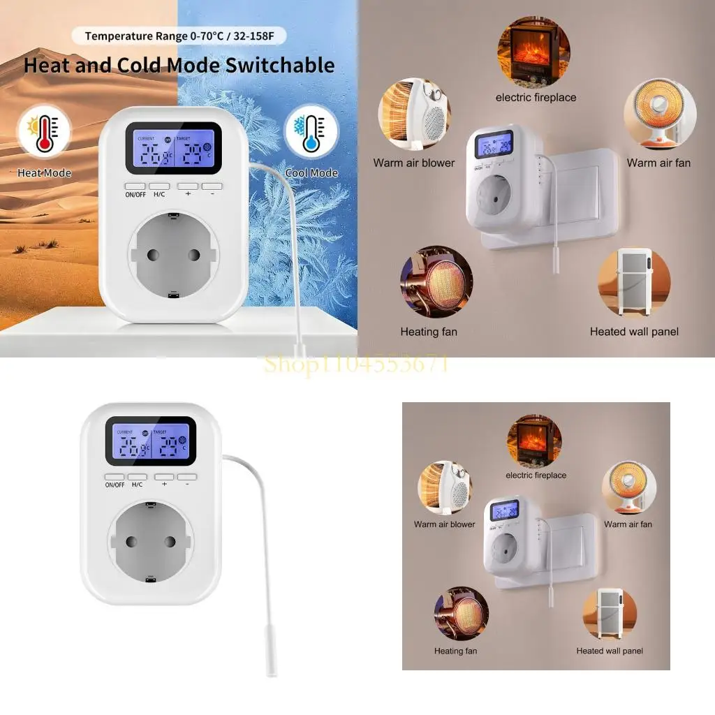 

Best Seller Waterproof Outdoor Timer Switches with Light Sensors Countdowns Thermostat Outlet for Garden Lamp Holiday