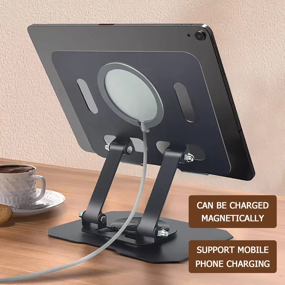 

360° Rotatable Tablet Stand Adjustable Foldable Desktop Stand Holder Compatible For 4.7-12 Inch iPad Pro Air Mini Laptop Tablet