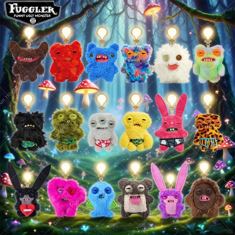 Original Fuggler Funny Ugly Teeth Monsters Plush Toys Kawaii Fugglers Love Fugg Rabbit Wide Eyed Weirdo Peluche Dolls Gift Kids