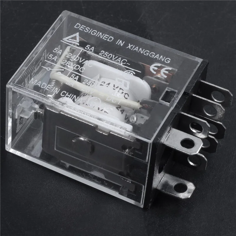 ABMF-4X Катушка 12 В постоянного тока 10 А 240 В переменного тока 28 В постоянного тока DPDT Электромагнитное реле JQX-13F2Z