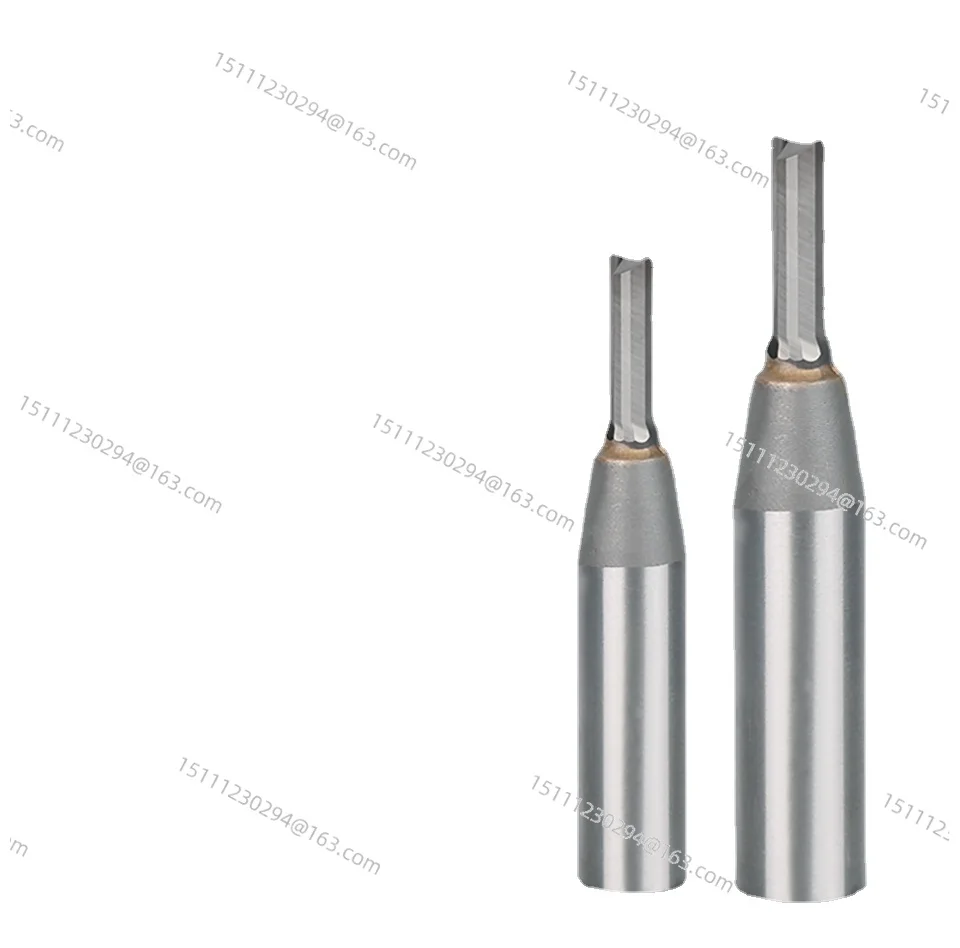 10PCS 1/2 Inch Shank Double Flute CNC Router Straight Bit Double Grind TCT Straight End Milling Cutter for Wood MDF Plywood