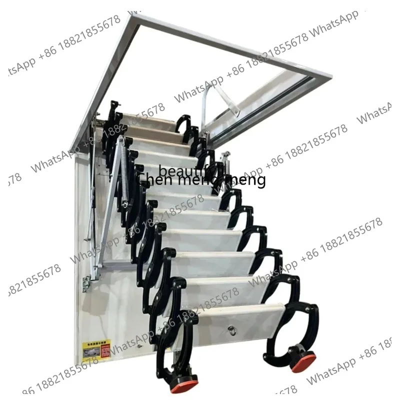 LHY26ss Automatic Attic Retractable Staircase Folding Electric Remote Control Hidden Ladder Duplex Elevator