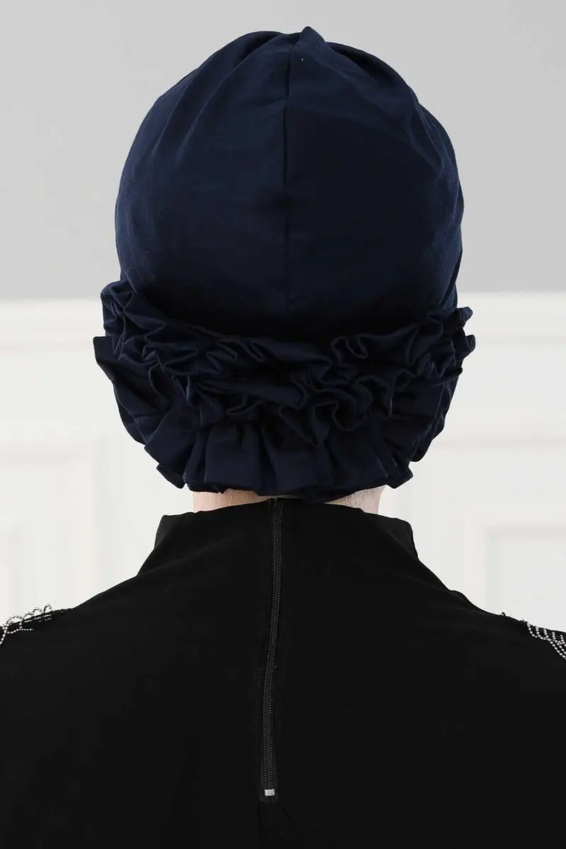 Cross Rose Bone Biru Navy