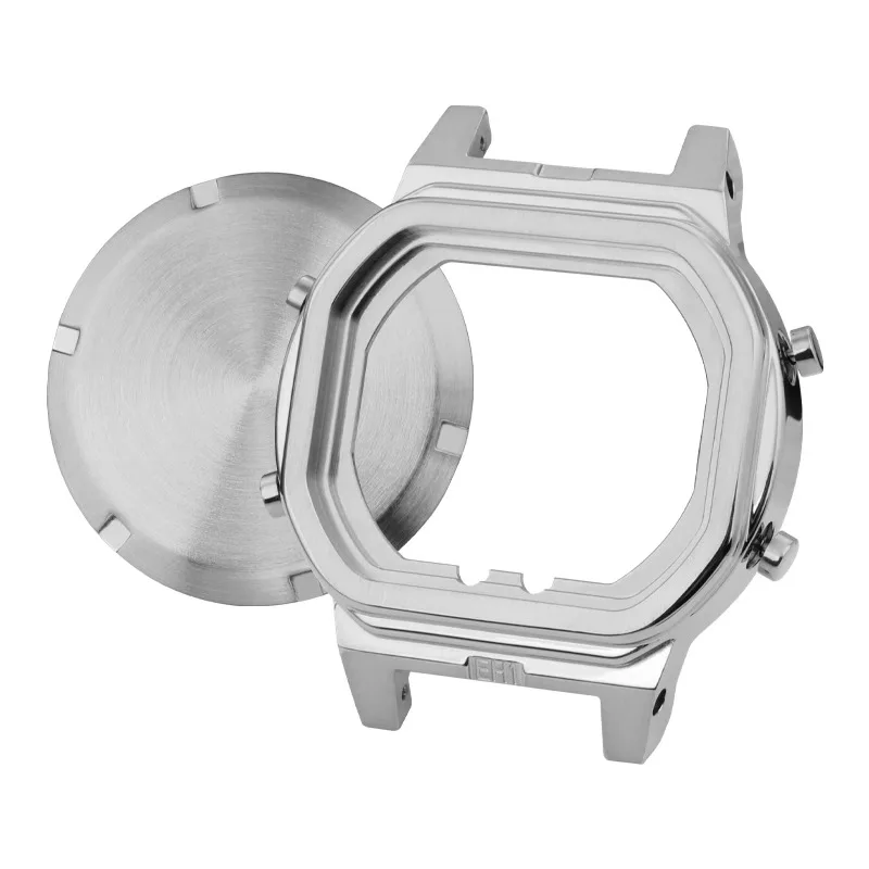 Para movimento mod kit G-SHOCK GW-B5600 escudo interno caso moldura de aço inoxidável metal parafuso traseiro capa anel à prova dwaterproof água