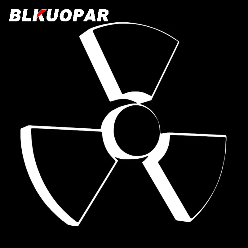 BLKUOPAR Radiation Warning Car Sticker Original Sunscreen Decal Funny Vinyl Die Cut Motorcycle Refrigerator Car Accessories