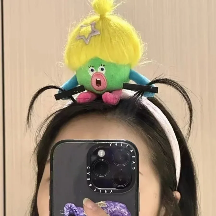 Ratatouille Mouse Head Hairband Capybara Funny Plush Hair Hoop Halloween Decor Capibara Women Hair Band Makeup Headdress Hairpin image 5
