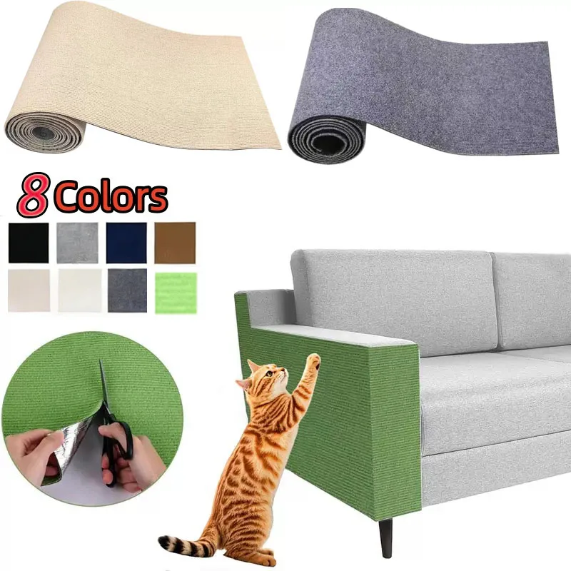 Tapete Protetor Adesivo para Gatos, Recortável, para Sofá e Móveis, Protetor DIY para Arranhões de Gatos em Sofá, Parede e Canto