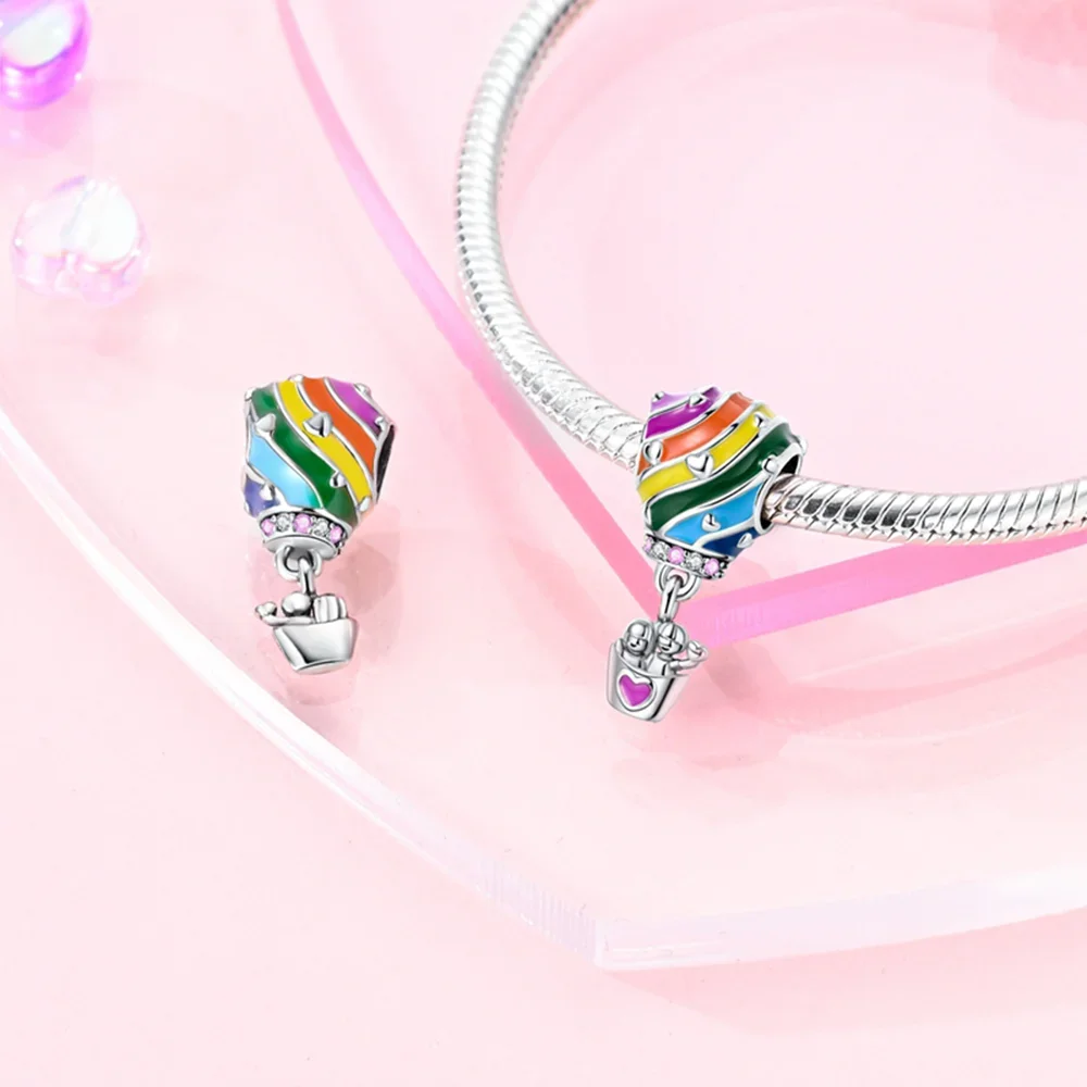 

Charms Plata 925 Originales Clock Suitcase Car Sewing Machine Beads for 925 Silver Bracelet Beads Jewellery Making Women's Gift