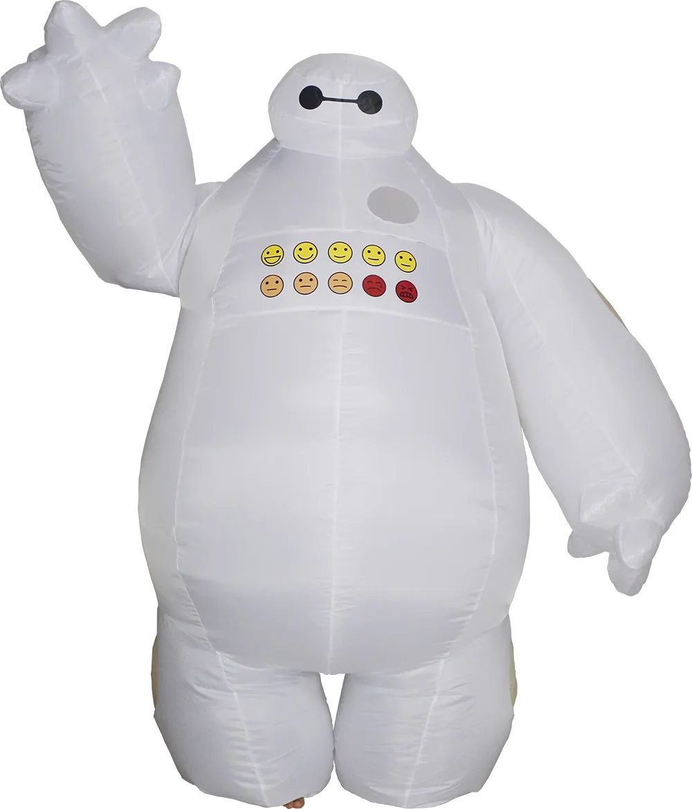 

MINISO Adults Baymax Inflatable Clothes Doll Props Costume Children Halloween Cosplay Inflated Garments Clothes Costumes