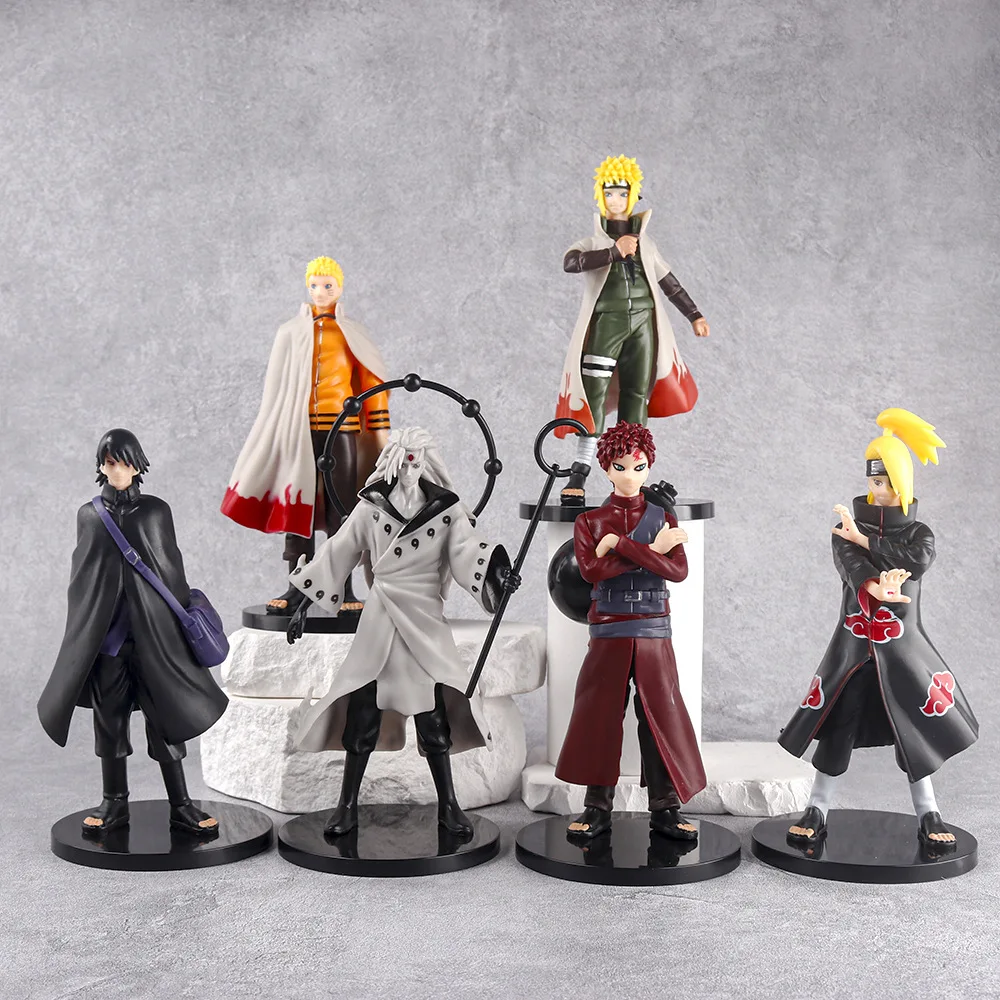 6 teile/satz Neue Naruto Anime Figur Shippuden Modell Uchiha Itachi Sasuke Schmerzen Kakashi Action Figure Puppen Dekorationen PVC Spielzeug Geschenk