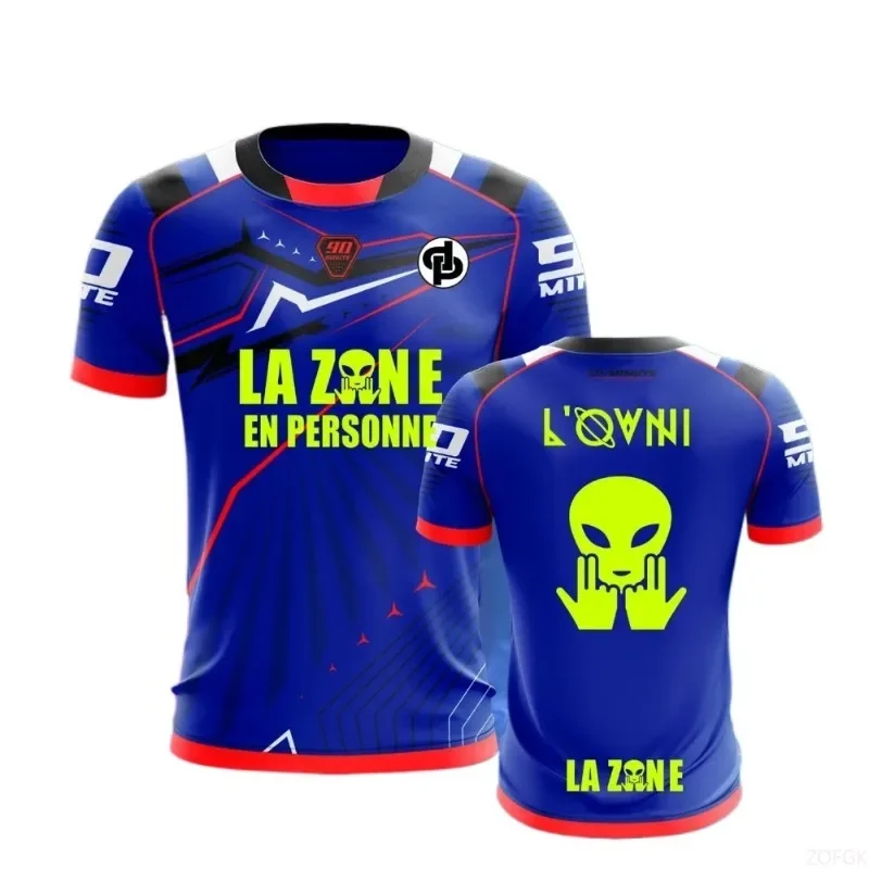 

New Motorcycle Series Short Sleeved Round Neck Casual 3D Printed T-shirt with Quick Drying Top for Car Wear