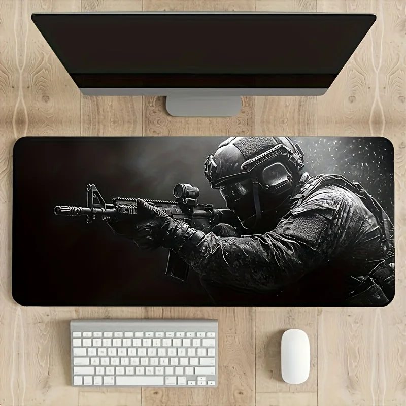 Large Tactical Soldier Gaming Mouse Pad Non-Slip Rubber Work Gaming Mousepads 900x400 Desk Gadgets Pc Accessories Carpet Playmat
